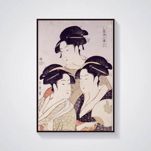 Leinwanddruck Japanische Samurai-Helden des Grand Pacification Warrior Ukiyoe, Japanische Kunstposter, Geschenke, 70 X 100 cm, Ohne Rahmen von WSJIJY