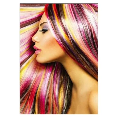 WSJIJY Leinwanddruck Friseursalon Frisur Modell Poster Friseur Friseur Drucke Leinwand Malerei Wandkunst Bilder Friseursalon Salon Spa Dekor 30X45Cm Kein Rahmen von WSJIJY