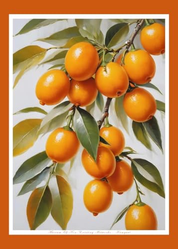 WSJIJY Leinwanddruck Moderne Bunt Lecker Obst Durian Erdbeere Apfel Klassisch Retro Poster Leinwand Gemälde Wandkunst Bilder Wohnkultur 45X60Cm Kein Rahmen von WSJIJY