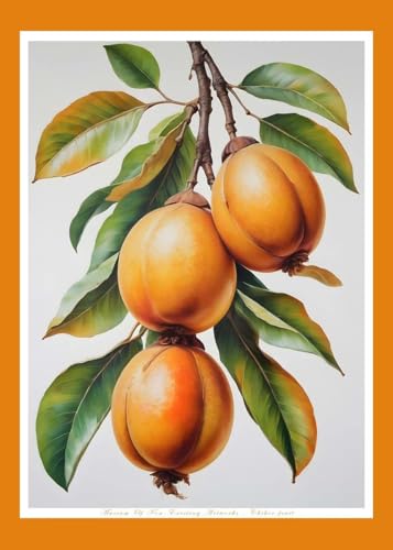 WSJIJY Leinwanddruck Moderne Bunt Lecker Obst Durian Erdbeere Apfel Klassisch Retro Poster Leinwand Gemälde Wandkunst Bilder Wohnkultur 70X100Cm Kein Rahmen von WSJIJY