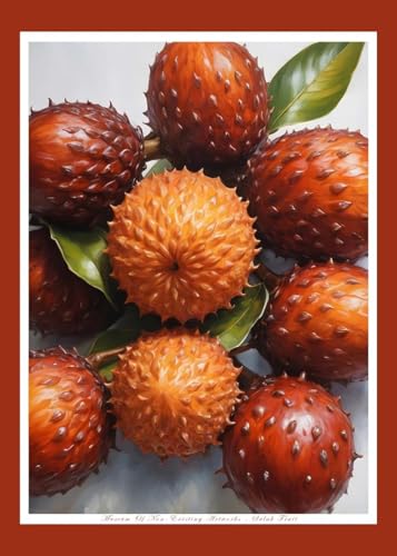 WSJIJY Leinwanddruck Moderne Bunt Lecker Obst Durian Erdbeere Apfel Klassisch Retro Poster Leinwand Gemälde Wandkunst Bilder Wohnkultur 70X100Cm Kein Rahmen von WSJIJY