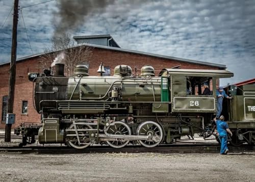 WSJIJY Leinwanddruck Nordisches Retro-Poster Mit Dampflokomotive Schwarz-Weiß-Leinwand Kinderzimmer Heimtextilien Roter Zug Eisenbahnstrecke 15 X 20 cm Ohne Rahmen WSJIJY Leinwanddruck Nordisches Retro-Poster Mit Dampflokomotive Schwarz-Weiß-Leinwand Kinderzimmer Heimtextilien Roter Zug Eisenbahnstrecke 15 X 20 cm Ohne Rahmen von WSJIJY