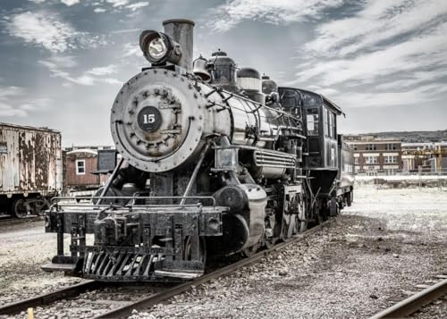 WSJIJY Leinwanddruck Nordisches Retro-Poster Mit Dampflokomotive Schwarz-Weiß-Leinwand Kinderzimmer Heimtextilien Roter Zug Eisenbahnstrecke 60 X 90 cm Ohne Rahmen WSJIJY Leinwanddruck Nordisches Retro-Poster Mit Dampflokomotive Schwarz-Weiß-Leinwand Kinderzimmer Heimtextilien Roter Zug Eisenbahnstrecke 60 X 90 cm Ohne Rahmen von WSJIJY