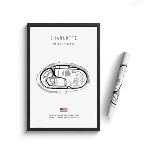 WSJIJY Leinwanddruck Schwarz-Weißes Retro-Poster „Formel 1 Imola Monaco Monza Circuit“ Hochauflösendes Leinwand-Poster Heimdekoration 15 X 20 cm Ohne Rahmen von WSJIJY
