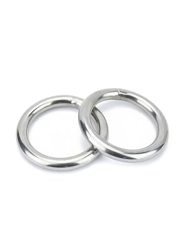 2Pcs Boot 304 Edelstahl M6 Segel Glatte, Feste O Runde Ringe Clip Hängematte Hängen Ring von WSJMWKW