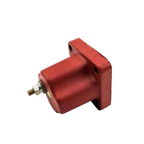 Bagger Zubehör Einzel & Doppel Spalte Generator Flammendurchschlag Magnet Schalter Ventil 12V/24V Öl Stop Ventil(Red) von WSJMWKW