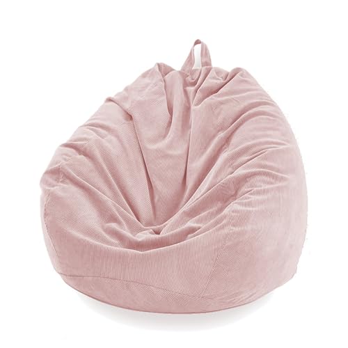 WSKCXHD Bean Bag Hüllen Ohne Füllung Erwachsene Und Kinder Stauraum Sofabezüge Spielzeuglagerung In Samtigem Stil Gemütlichkeit In Cord pink-80 * 100cm von WSKCXHD