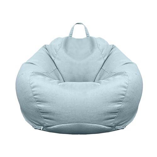 WSKCXHD Sitzsackbezug Trendiges Design Gemütlicher Schutz Für Sitzsack Sofas Aufbewahrung Für Plüschspielzeug Blue-L von WSKCXHD