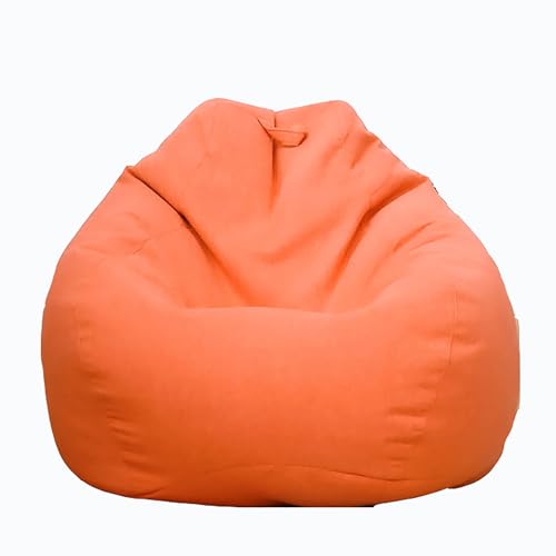 WSKCXHD Sitzsäcke Ohne Füllung Erwachsene Und Kinder Sofa Hussen Für Weiche Spielzeuge Aufbewahrung Mit Stilvollen Bezügen Unübertroffener Komfort Überlegener Sitzkomfort orange-XL von WSKCXHD