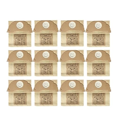 Filter Staubbeutel, Kompatibel for Karcher, WD2.250 WD2250 A2004 A2054 MV2 WD2 Staubsauger Ersatz Zubehör(12pcs) von WSKZBXSI