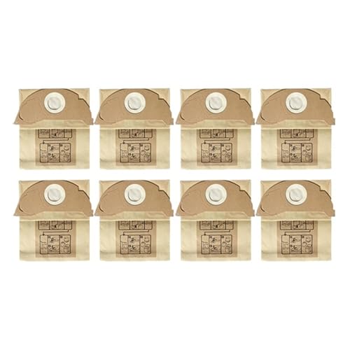 Filter Staubbeutel, Kompatibel for Karcher, WD2.250 WD2250 A2004 A2054 MV2 WD2 Staubsauger Ersatz Zubehör(8pcs) von WSKZBXSI