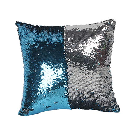 WSLCN Kissenbezüge Glitzer Pailletten Zierkissenbezüge Schlafzimmer Sofakissen 40x40cm 15 von WSLCN