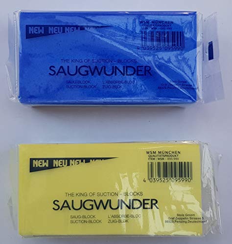 1 x 6 Saugwunder Saug - Block Schwamm Gelb extra superstark 1 x 6 Saugwunder Saug - Block Schwamm Gelb extra superstark von WSM München