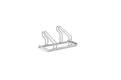 Fahrradständer - Bügelparker 2052 BF einseitig - 2 Einstellplätze - Radabstand 390 mm von WSM - Walter Solbach Metallbau GmbH