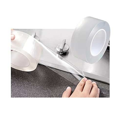 WSNDM Wasserdicht Dichtungsband, Transparent Silikon Selbstklebend Klebeband, Anti-Mehltau Dass Feuchtigkeit, Kantenschutz für Küche Badezimmer Badewanne Toilette Wandboden (500x5cm) von WSNDM