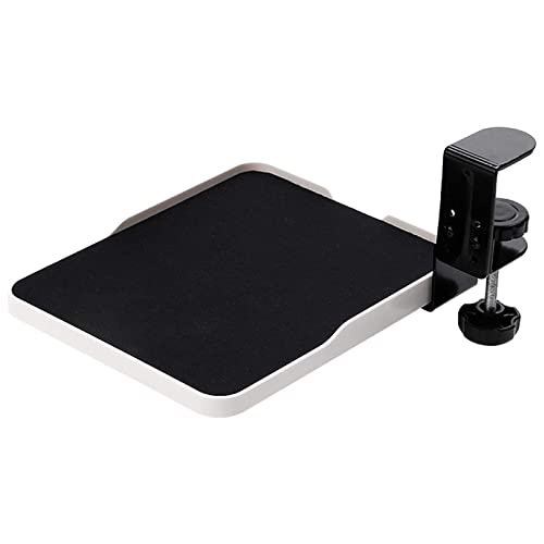 WSNDY Smart Mouse Platform, Slide-Out Slide Out Mouse Tray, Clamp-On unter Tisch Schreibtisch Mount Schublade für Haus und Büro(Color:Weiß) von WSNDY