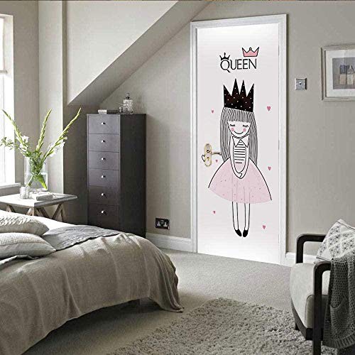 LuSeven 3d fototapete Kreativität Charakter Mädchen Krone Cartoon 80x200cm Fototapete Türfolie Poster Tapete Meer Aufkleber DIY Selbstklebende Wandbild PVC Wasserdichte Tapete 3D Türaufkleber LuSeven 3d fototapete Kreativität Charakter Mädchen Krone Cartoon 80x200cm Fototapete Türfolie Poster Tapete Meer Aufkleber DIY Selbstklebende Wandbild PVC Wasserdichte Tapete 3D Türaufkleber von WSNDZDM