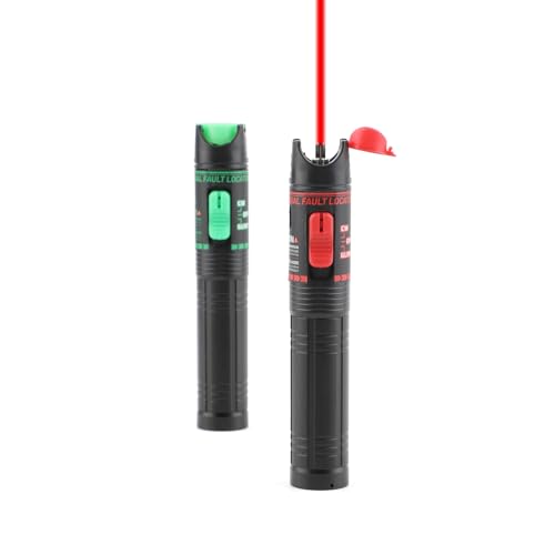 WSOLDMA Visual Fault Locator – Rotes Licht – 100 MW Glasfasertester, FTTH-Optikstift, kompatibel mit SC/FC/ST-Adapter für Glasfaser-Netzwerkkabeltest von WSOLDMA