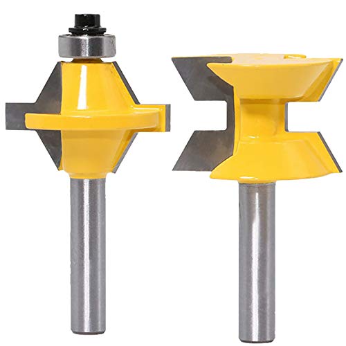 WSOOX 2 Pcs 8mm "Schaft Router Bit Set 120 Grad Holzbearbeitung Nut Meißel Cutter Werkzeug WSOOX 2 Pcs 8mm "Schaft Router Bit Set 120 Grad Holzbearbeitung Nut Meißel Cutter Werkzeug von WSOOX