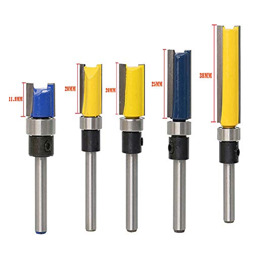 WSOOX 5 Stück Holz Fräser Router Bit Oberfräser 1/4 Schaft Alloy Blade Fräser Schneiden Nutfräsen Holzschneider Router Bit für Trimm Carving Tool WSOOX 5 Stück Holz Fräser Router Bit Oberfräser 1/4 Schaft Alloy Blade Fräser Schneiden Nutfräsen Holzschneider Router Bit für Trimm Carving Tool von WSOOX