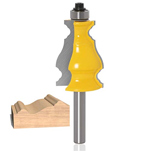 WSOOX 8 mm Schaft Bilderrahmen Formfräser Bit Elegant Türrahmen Formfräser Holzbearbeitung Schneider für Holzbearbeitung von WSOOX