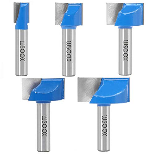 WSOOX 8mm Schaft Bodenreinigung Fräser Set 5 Stück Fräser Schaftfräser Holzbearbeitungswerkzeug Bit 10/16/22/25/32mm WSOOX 8mm Schaft Bodenreinigung Fräser Set 5 Stück Fräser Schaftfräser Holzbearbeitungswerkzeug Bit 10/16/22/25/32mm von WSOOX