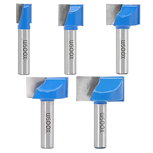 WSOOX 8mm Schaft Bottom Cleaning Router Bit Set 5 Stück Router End Milling Cutter Woodworking Tool Bit 10/15/20/25/30mm WSOOX 8mm Schaft Bottom Cleaning Router Bit Set 5 Stück Router End Milling Cutter Woodworking Tool Bit 10/15/20/25/30mm von WSOOX