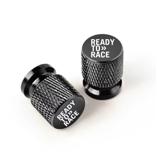 WSOPP 4 Stück Motorrad Ventilkappen für KTM Ready to Race ADV Duke 390 690 790 890 1190 Rc 1290 Adventure CNC Aluminium mit Graviertem Logo Staubdichte Reifenkappen Motorradventile,Black Style von WSOPP