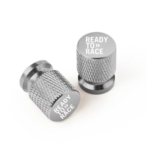 WSOPP 4 Stück Motorrad Ventilkappen für KTM Ready to Race ADV Duke 390 690 790 890 1190 Rc 1290 Adventure CNC Aluminium mit Graviertem Logo Staubdichte Reifenkappen Motorradventile,Silver Style von WSOPP
