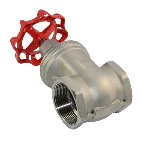 1/2 "3/4" 1 "1-1/4" 1-1/2 "304 Edelstahl Wasser Rohr Interne Gewinde Tor Ventil Meter Gerade Durch Für Wasser(2") von WSQHAO