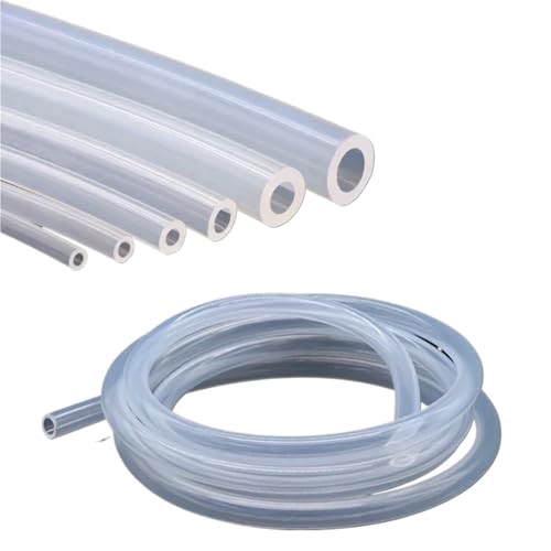 10m Transparent Silikon Schlauch Rohr for Wasserhahn Aquarium Garten Rohr Für Pumpentransfer(ID 4mm x OD 6mm) von WSQHAO