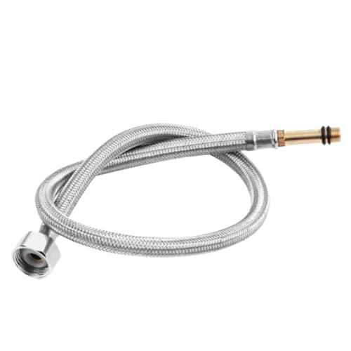 2 PCS G1/2'' Edelstahl Nylon Geflochtene Rohr Schlauch Silikon Sanitär Thermoresistant Tap Waschbecken Wasserhahn Küche Bad für Wasserhahn Mischbatterie(Color A,100cm) von WSQHAO