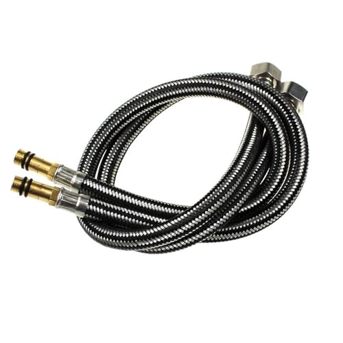 2 Pcs G1/2 60cm Edelstahl Flexible Kalt/heiß Mixer Wasserhahn Wasser Versorgung Rohr Schläuche für Wasserhahn Mischbatterie 2 Pcs G1/2 60cm Edelstahl Flexible Kalt/heiß Mixer Wasserhahn Wasser Versorgung Rohr Schläuche für Wasserhahn Mischbatterie von WSQHAO