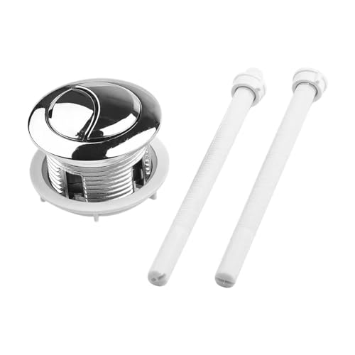 2 Stück 38/48/58 mm Doppeldruckknopf-Spülung for Toilettenwassertank, doppelte Halbmondform, 2 Stangen, Toilettensitz, Wassertankventil, Toilettenwasserschalter Für Toiletten(38mm) von WSQHAO