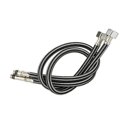 2 Stück G1/2 Zoll Edelstahl Nylon Geflochten Rohr Schlauch Silikon Sanitär Thermoresistant Wasserhahn Waschbecken Spüle Küche Bad für Wasserhahn Mischbatterie 2 Stück G1/2 Zoll Edelstahl Nylon Geflochten Rohr Schlauch Silikon Sanitär Thermoresistant Wasserhahn Waschbecken Spüle Küche Bad für Wasserhahn Mischbatterie von WSQHAO