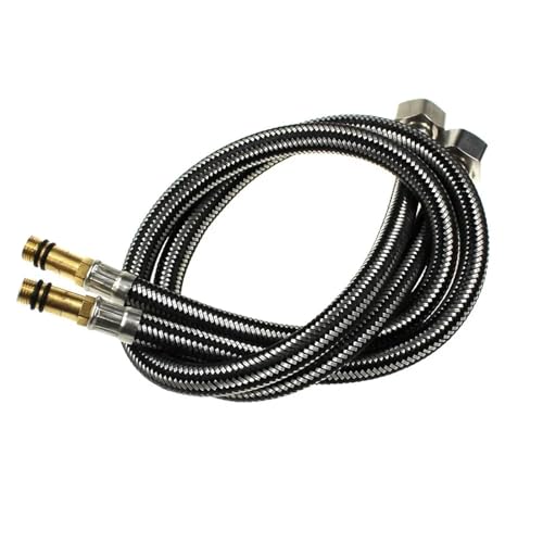 2 stücke G1/2 60cm Edelstahl Flexible Kalt/heiß Mixer Wasserhahn Wasser Versorgung Rohr Schläuche für Wasserhahn Mischbatterie von WSQHAO