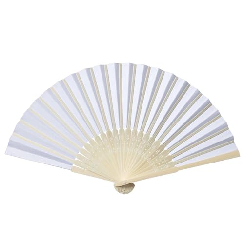 20 stücke DIY Papier Faltfächer Erwachsene Kinder Kalligraphie Malerei Praxis Blank Weiß Hochzeitsgeschenke Für Party(Paper fan color) von WSQHAO