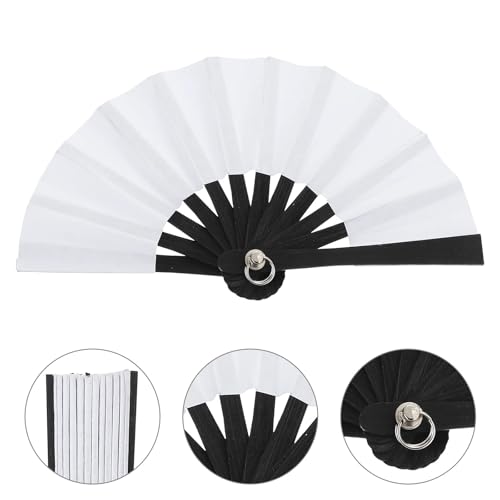 3 Stück Mini-Faltfächer Puppenhauszubehör Miniatur-Papier Miniatur-Faltfächer Winzige Faltfächer Landschaftsfächer Für Party(White) von WSQHAO