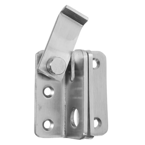 4Pcs Edelstahl Türschloss Heavy Duty Anti-Diebstahl Latch Flip Tor Garage Bolzen Sichere Zuverlässige Für Türen(Silver) von WSQHAO