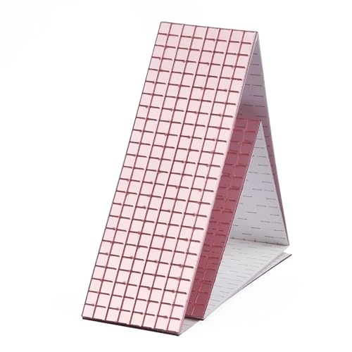 5 stücke 5x5mm 10x10mm Raster 60cm Selbstklebende Quadratische Glasmosaikfliesen Splitterspiegel Blatt for DIY Handade Craft Wandaufkleber Für DIY Basteldekoration(Rose gold,10x10mm) von WSQHAO