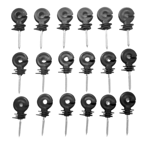 50 stücke 9 cm Draht Verbindung Werkzeug Zaun Isolator Vieh Tier Elektrische Lang anhaltende Kurzschluss Schutz Für Seile(Black) von WSQHAO