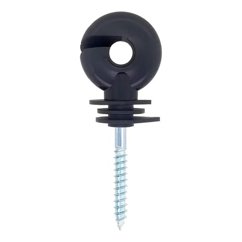 50PC Gartenzaun Spalier Elektrozaun Isolatoren for Starke Und Sichere Draht Verbindungen Carbon Stahl Schwarz Isolator Für Seile von WSQHAO