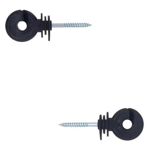 50PCS Elektrische Zaun Isolator Schraube-in Ring Post Holz Für Seile von WSQHAO