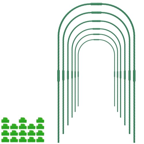 60Pcs Gewächshaus Hoop Wachsen Tunnel Kit Stahl Unterstützung Rahmen DIY Garten Hoops Kunststoff Beschichtet Anlage für Hochbeet 60Pcs Gewächshaus Hoop Wachsen Tunnel Kit Stahl Unterstützung Rahmen DIY Garten Hoops Kunststoff Beschichtet Anlage für Hochbeet von WSQHAO