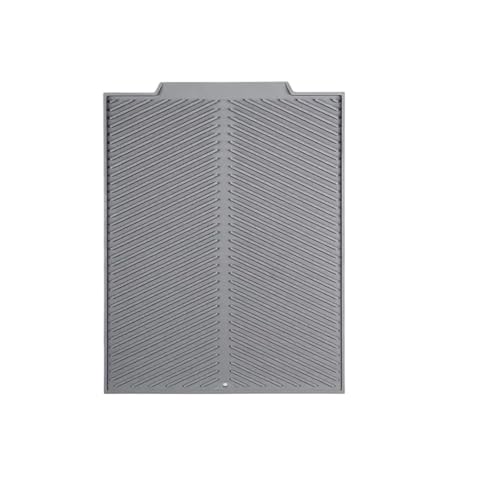 Abtropfmatte Geschirr Silikon-Abtropfmatte, Abtropfmatte, zusammenklappbare Abtropfmatte, große Abtropfmatte, Abtropfmatte, hitzebeständiger Topf(Over) von WSQHAO