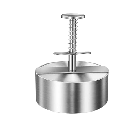 Burgerpresse Hamburger-Fleischpresse, Patty-Maker, 304 Edelstahl, rund, antihaftbeschichtet, Dicke angepasst, Outdoor-Picknick, Küche, Rindfleisch, Reis, Grillwerkzeug(Diameter 11.4 CM) von WSQHAO