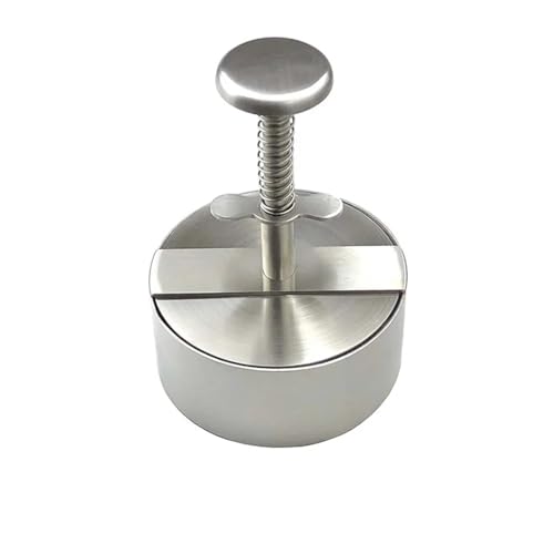 Burgerpresse Hamburger-Presse, Burger-Patty-Maker, 304 Edelstahl, Schweinefleisch, Rindfleisch, Burger, manuelle Pressform for Grill, Bratpfanne, Fleischwerkzeug(Diameter 10cm) von WSQHAO