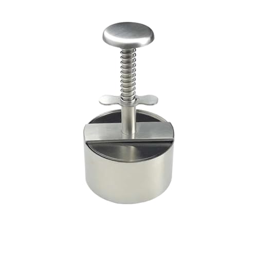 Burgerpresse Hamburger-Presse, Burger-Patty-Maker, 304 Edelstahl, Schweinefleisch, Rindfleisch, Burger, manuelle Pressform for Grill, Bratpfanne, Fleischwerkzeug(Diameter 8cm) von WSQHAO