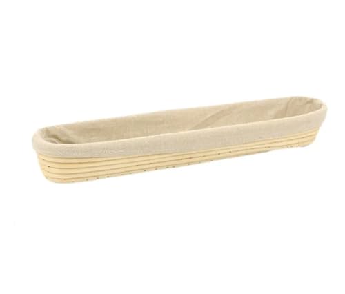 Gärkörbchen Für Brot 1PCS Brot Proofing Beweist Rattan Korb Lagerung Körbe Organizer brot form para reposteria(43x9x5.5cm) von WSQHAO