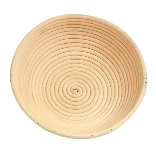 Gärkörbchen Für Brot 1PCS Runde Rattan Brotform Brot Gärkorb Teig Proofing Blühenden Korb Backen Werkzeuge(M) von WSQHAO